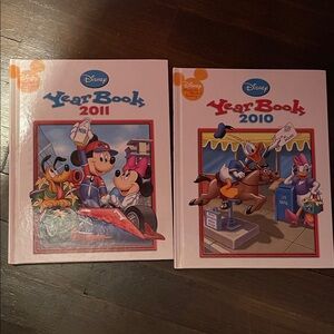 Disney Year Book Set 2010 & 2011 - Red and Blue Covers